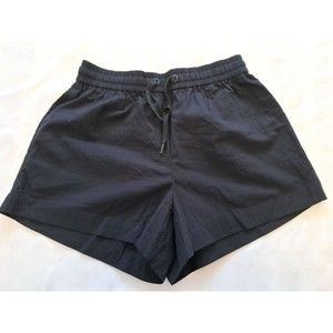 Everlane Women's Black Japanese GoWeave Track Short Medium M Drawstring Athletic